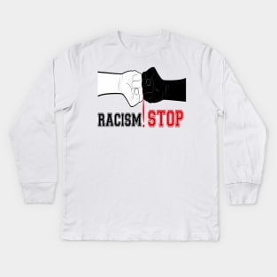 Make racism wrong again Kids Long Sleeve T-Shirt